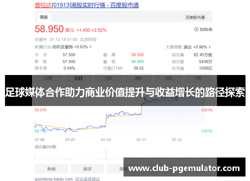 足球媒体合作助力商业价值提升与收益增长的路径探索