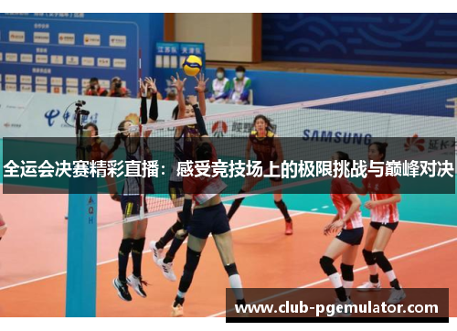 全运会决赛精彩直播：感受竞技场上的极限挑战与巅峰对决